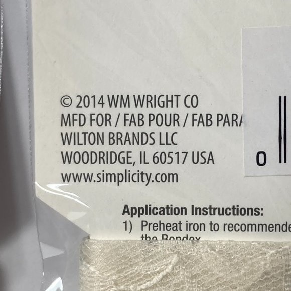 Fashion Bondex Iron On Trim Ivory Lace 4 Inch by 18 Inch 3 Packs Crafts Design - Picture 8 of 16